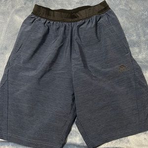 Men’s navy blue adidas athletic shorts